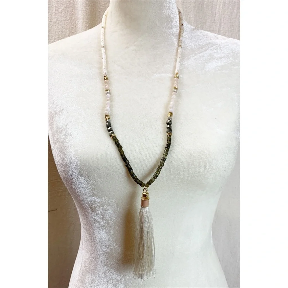 Stella & Dot Antonia Tassel necklace